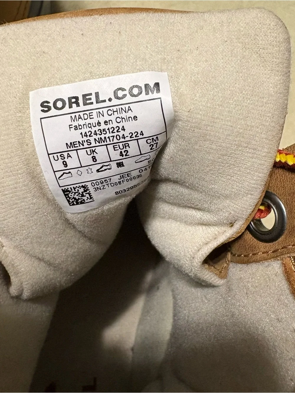Sorel Men's Brown and Black Waterproof Lace-Up Duck Boots